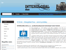 Tablet Screenshot of interglobal.cz